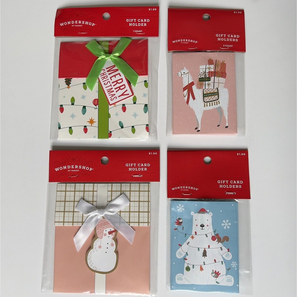34 Christmas Gift Card Holders/Envelopes Bulk Variety Lot (34) by Wondershop New